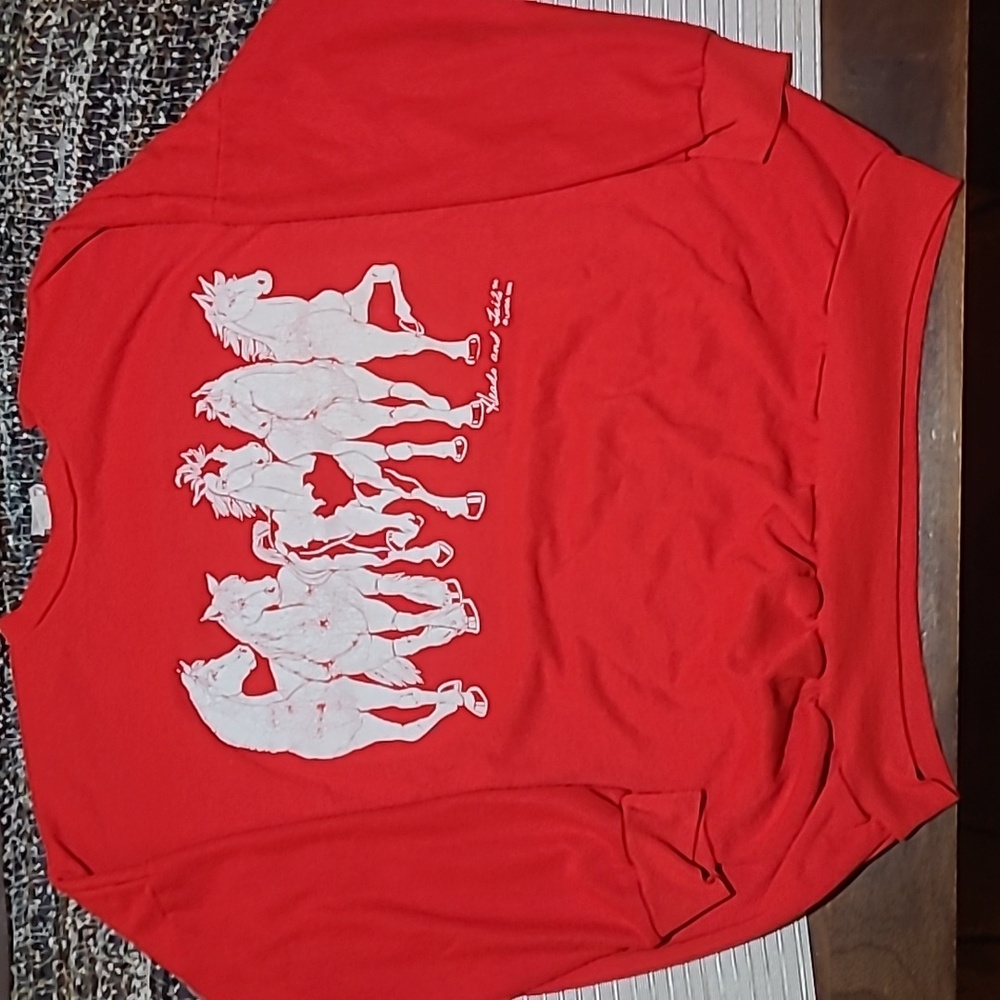 Sweatshirt with horses